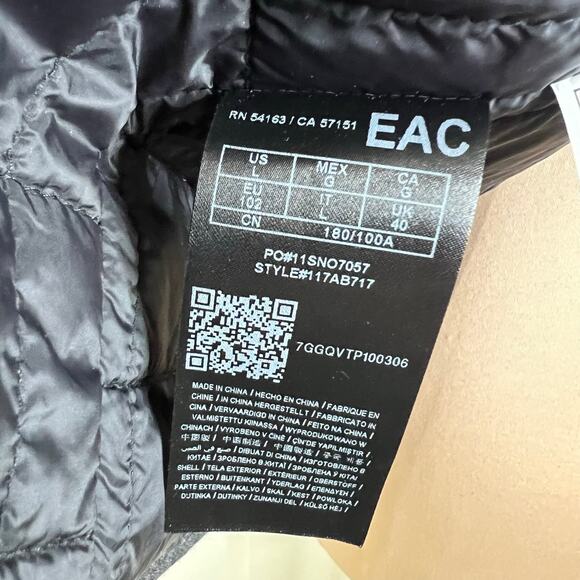 Guess Wool Blend Military Field Jacket Large Mens Coat Quilted Insulated Gray - Picture 9 of 13